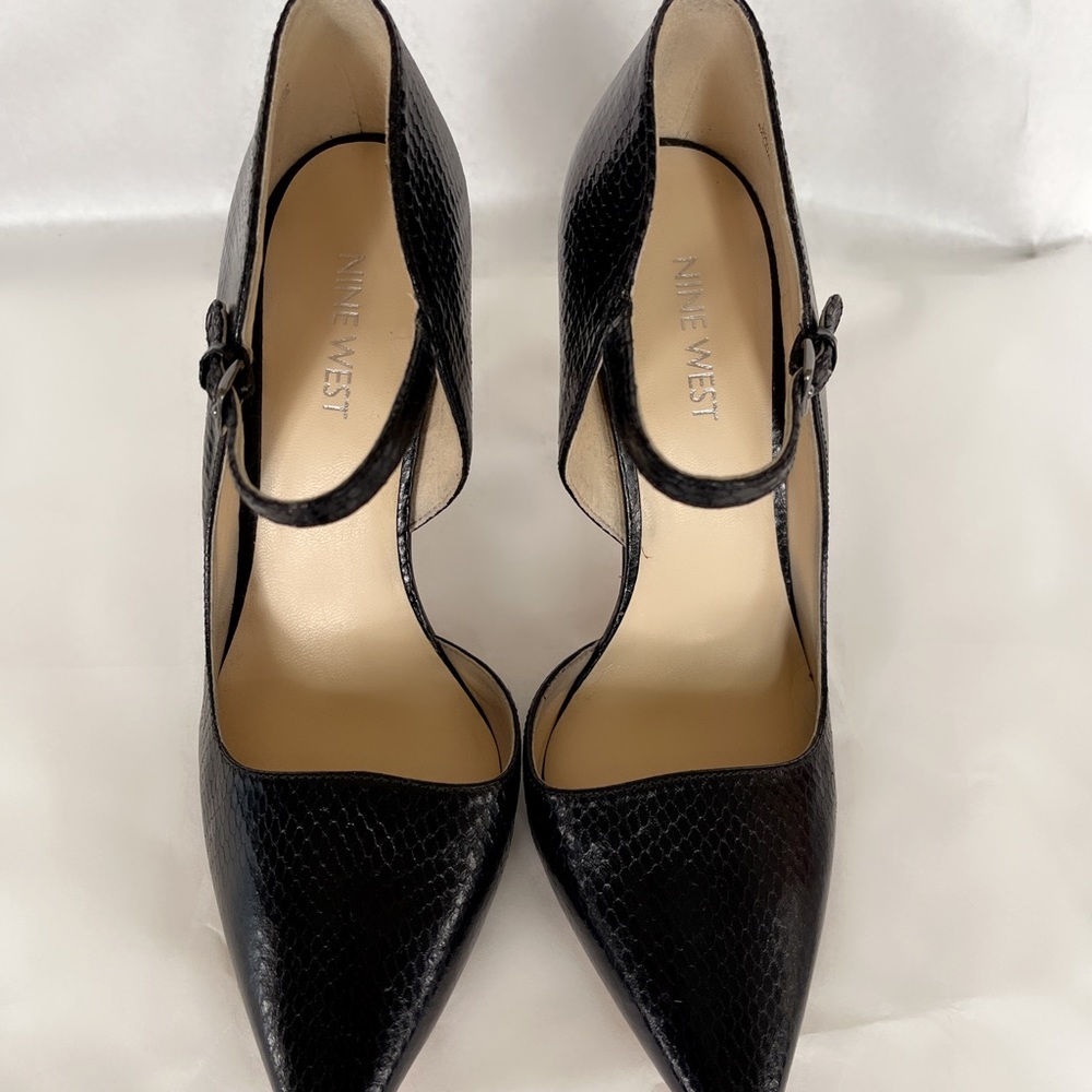 Nine West Jennelle Black high heel Shoes in size us 6M - Picture 2 of 10